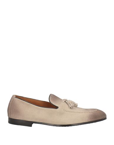 Doucal's Man Loafers Beige Size 11 Leather In Grey