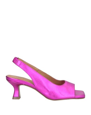 Pedro Miralles Woman Sandals Fuchsia Size 9 Leather In Pink