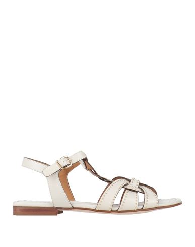 Pedro Miralles Woman Sandals Ivory Size 8 Leather In White