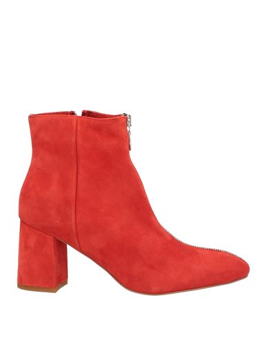 Rebecca Minkoff Woman Ankle Boots Tomato Red Size 8 Leather