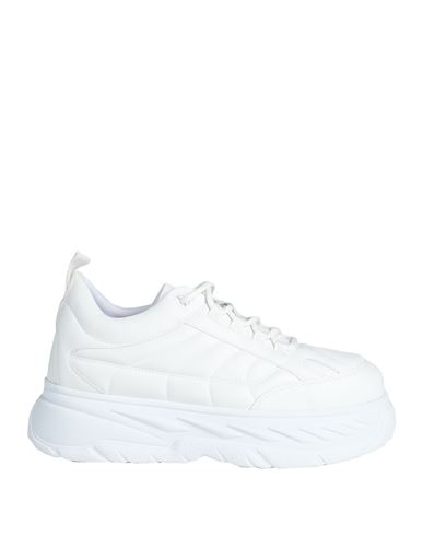 Shop Hugo Woman Sneakers White Size 8 Textile Fibers