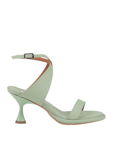 Doop Woman Sandals Light Green Size 10 Leather