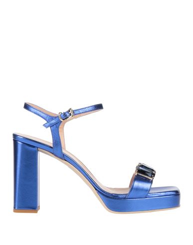 Shop Sergio Cimadamore Woman Sandals Blue Size 8 Leather