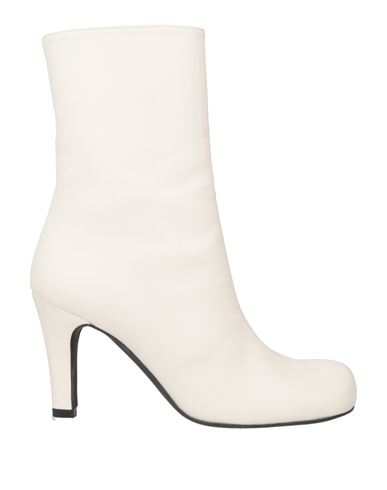 Around The Brand Woman Ankle Boots Ivory Size 8 Leather In White