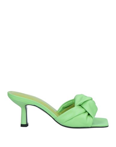 By Far Woman Sandals Light Green Size 6 Leather