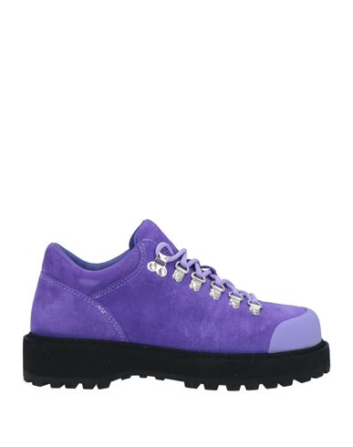 Diemme Woman Lace-up Shoes Purple Size 11 Leather