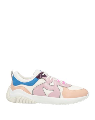 Shop Hogan Woman Sneakers Blush Size 8 Leather, Textile Fibers In Pink