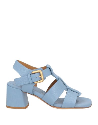 Mara Bini Woman Sandals Pastel Blue Size 6.5 Leather