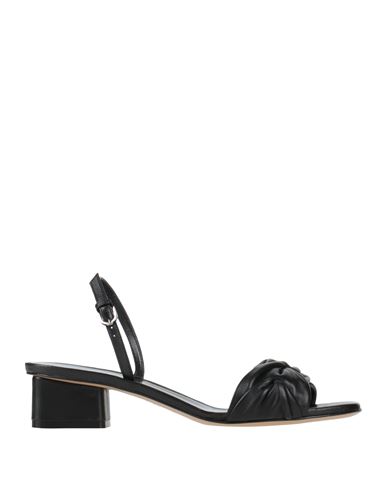 Emporio Armani Woman Sandals Black Size 7.5 Leather