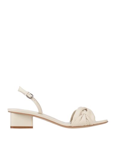 Emporio Armani Woman Sandals Cream Size 7.5 Leather In White