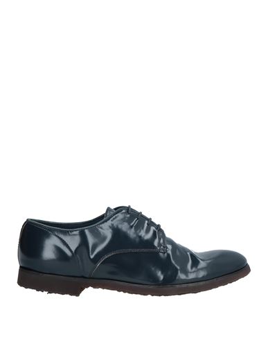 Premiata Man Lace-up Shoes Navy Blue Size 11 Leather