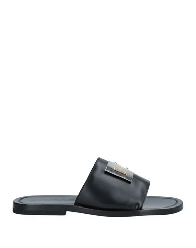 Giovanni Conti Man Sandals Black Size 9 Calfskin