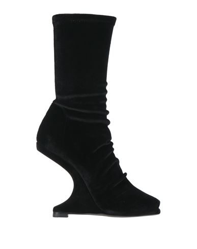 Rick Owens Woman Ankle Boots Black Size 6 Textile Fibers