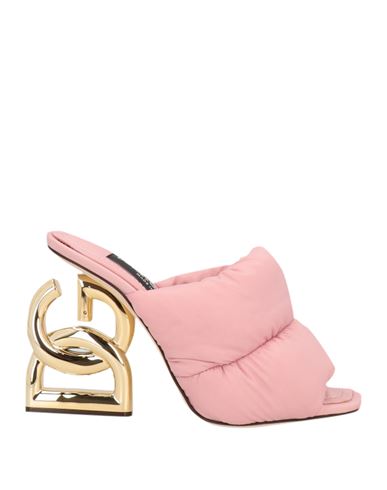 Dolce & Gabbana Woman Sandals Pink Size 7 Polyester, Polyamide, Polyurethane