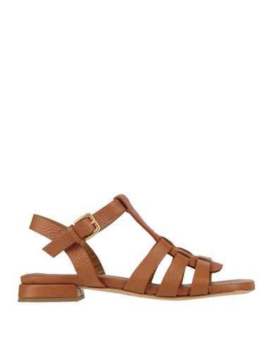 Mara Bini Woman Sandals Tan Size 10.5 Leather