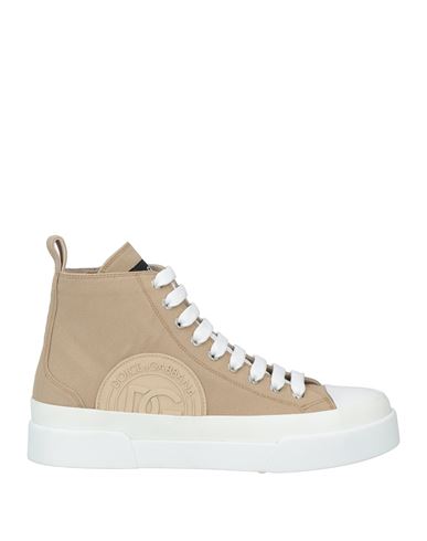 Dolce & Gabbana Woman Sneakers Sand Size 8.5 Textile Fibers