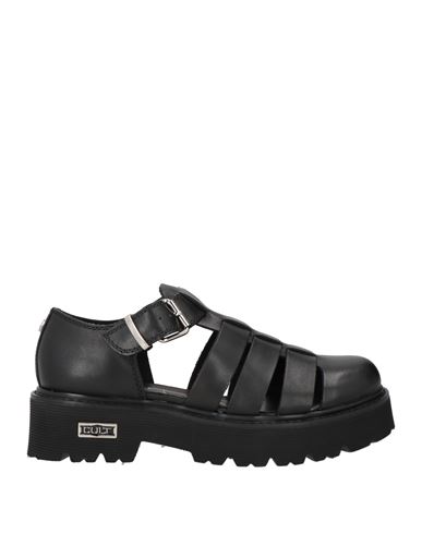Cult Woman Sandals Black Size 11 Leather