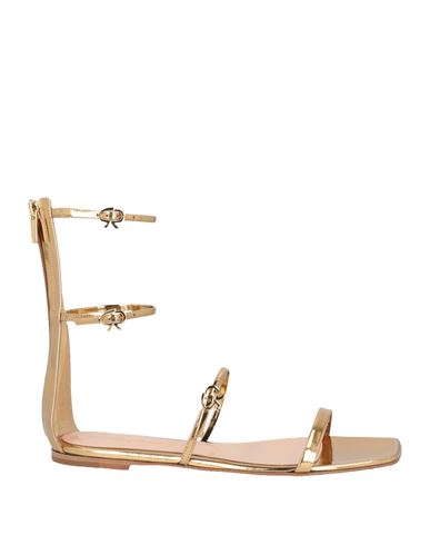 Gianvito Rossi Woman Sandals Gold Size 11 Leather