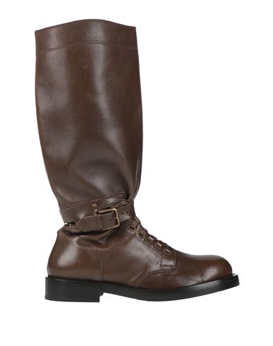 Dolce & Gabbana Woman Boot Dark Brown Size 10.5 Calfskin