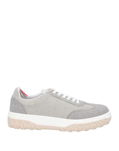 Thom Browne Man Sneakers Light Grey Size 9 Textile Fibers
