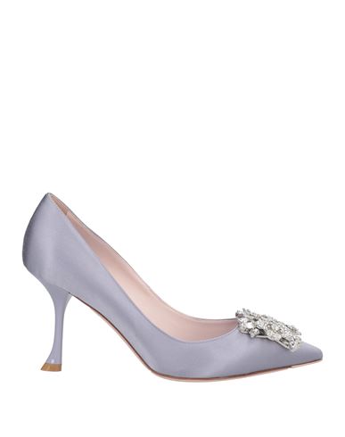 Roger Vivier Woman Pumps Lilac Size 6 Textile Fibers In Purple