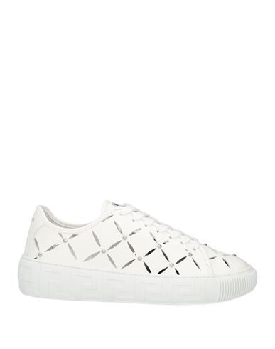 Versace Man Sneakers White Size 9 Calfskin