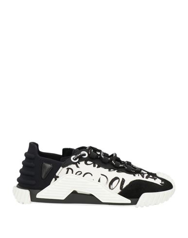 Shop Dolce & Gabbana Woman Sneakers Black Size 7 Cotton, Polyamide, Elastane, Calfskin, Pvc - Polyvinyl C