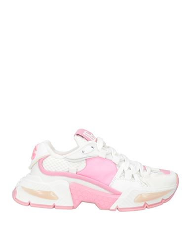 Shop Dolce & Gabbana Woman Sneakers Pink Size 7 Synthetic Fibers, Calfskin