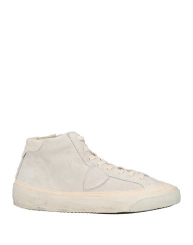 Philippe Model Woman Sneakers Light Grey Size 8 Leather In Grey