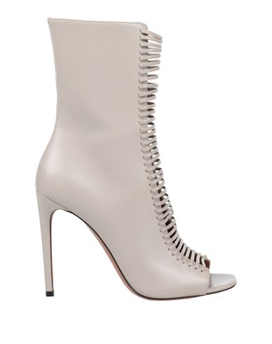 Shop Alaïa Woman Ankle Boots Dove Grey Size 7.5 Calfskin