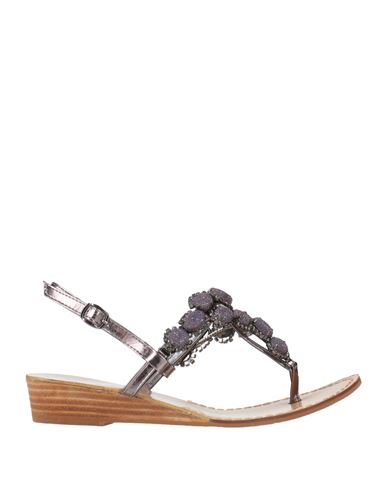 Shop Le Capricciose® Le Capricciose Woman Thong Sandal Dark Purple Size 7 Textile Fibers