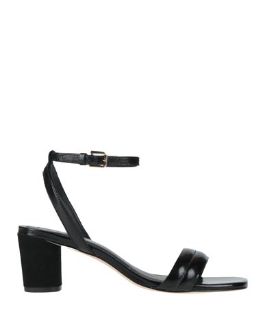 Shop Sandro Woman Sandals Black Size 5.5 Leather