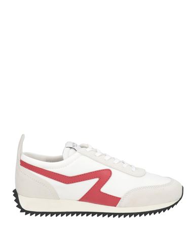 Shop Rag & Bone Woman Sneakers White Size 7 Textile Fibers, Leather