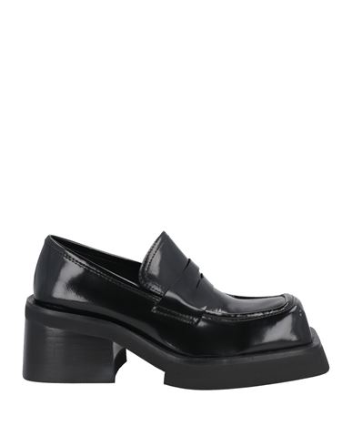Jeffrey Campbell Woman Loafers Black Size 7 Leather