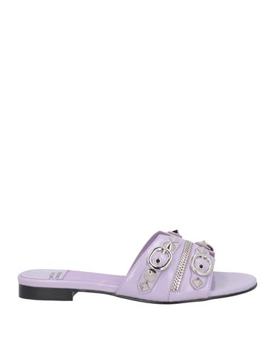 Jeffrey Campbell Woman Sandals Lilac Size 7 Leather In Purple
