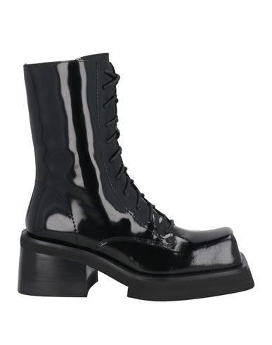 Shop Jeffrey Campbell Woman Ankle Boots Black Size 6 Leather