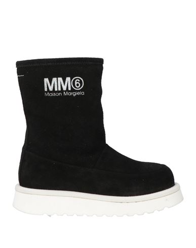 Shop Mm6 Maison Margiela Toddler Girl Ankle Boots Black Size 10c Leather