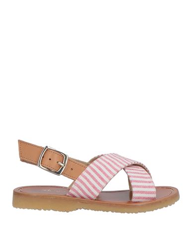 Shop Bonpoint Toddler Girl Sandals Pastel Pink Size 10c Leather, Textile Fibers