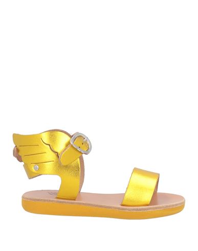 Shop Ancient Greek Sandals Toddler Girl Sandals Yellow Size 10c Leather
