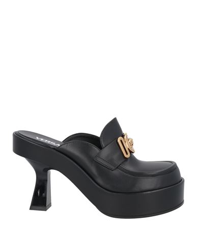 Shop Versace Woman Mules & Clogs Black Size 8 Calfskin