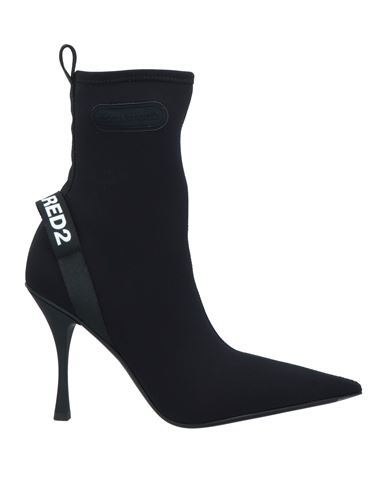 Shop Dsquared2 Woman Ankle Boots Black Size 8 Textile Fibers