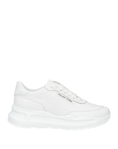 Shop Philipp Plein Woman Sneakers White Size 6 Leather