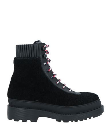Dior Woman Ankle Boots Black Size 8 Calfskin, Textile Fibers
