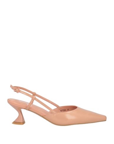 Shop Jeannot Woman Pumps Blush Size 9 Leather In Pink