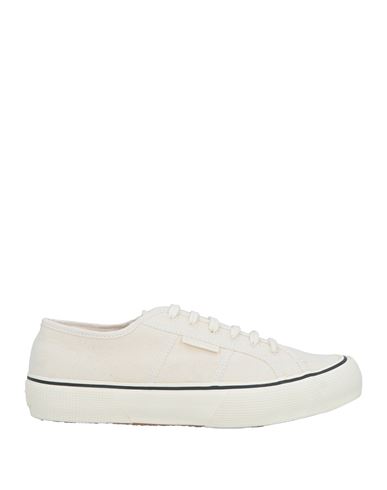 Shop Superga Man Sneakers Ivory Size 8.5 Textile Fibers In White