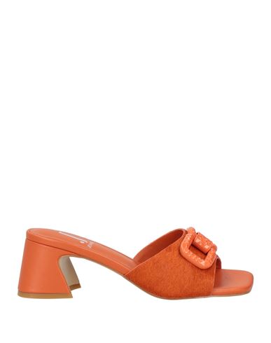 Shop Jeannot Woman Sandals Orange Size 7 Leather
