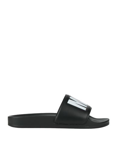 Shop Msgm Woman Sandals Black Size 7 Textile Fibers