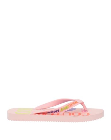 VERSACE JEANS COUTURE VERSACE JEANS COUTURE WOMAN THONG SANDAL PINK SIZE 8 PVC - POLYVINYL CHLORIDE 