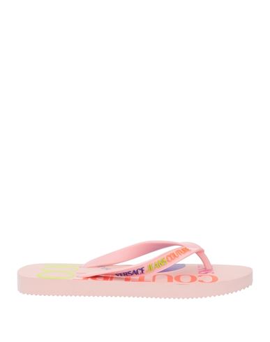 Shop Versace Jeans Couture Woman Thong Sandal Pink Size 8 Pvc - Polyvinyl Chloride