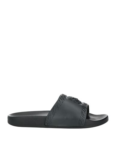 Just Cavalli Man Sandals Black Size 8.5 Rubber